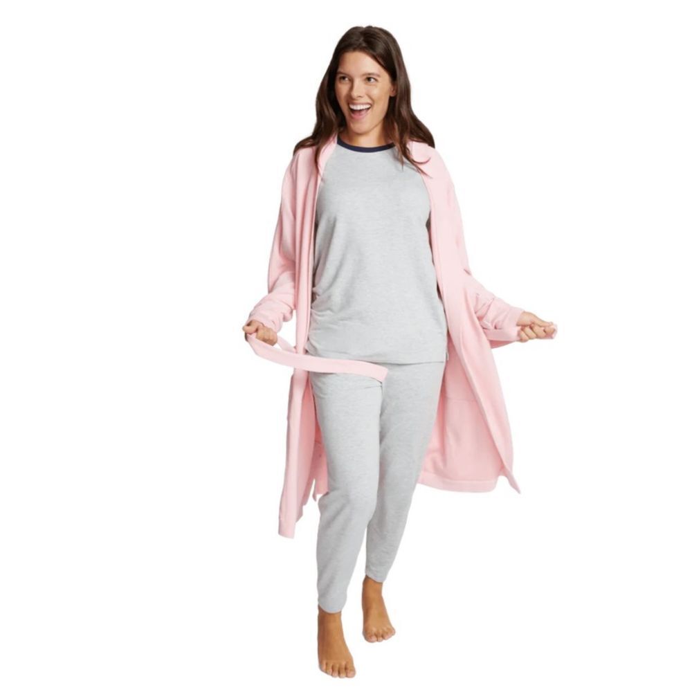 Jambys Flamingo‎ Soffle Robe Waffle Size Medium Large Pink
